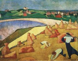 Emile Bernard Harvest on the Edge of the Sea Germany oil painting art